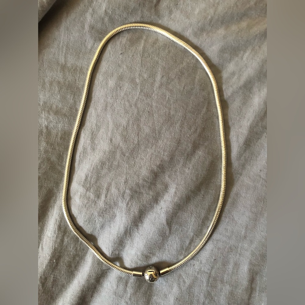 PANDORA Moments Snake Chain Silver Necklace